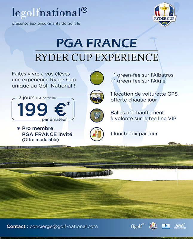 Ryder cup experience PGA France Golf National