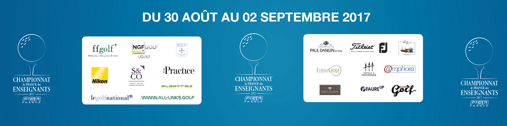 Partenaires PGA France Championnat de France des Enseignants 2017